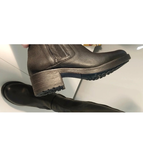 Vera Wang Evan Riding Boot  Black Leather Tall Riding Moto (Sz 8.5)New 70%OFF - Picture 5 of 10